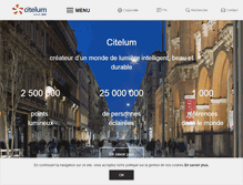 Tablet Screenshot of citelum.fr